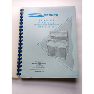 Seeburg Select-O-Matic SS160 Jukebox Service Repair Phonograph Music Manual